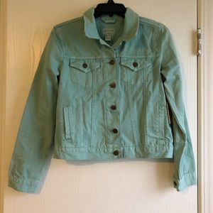 Teal Forever 21 Jean Jacket